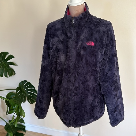 Pink and purple reversible North Face Quilted/Teddy Jacket - Picture 5 of 7